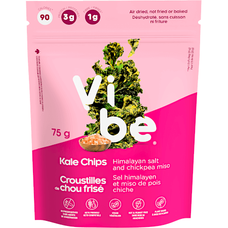 Crispy Kale Chips - Himalayan Salt and Chickpea Miso